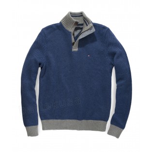 Tommy Hilfiger Sweter Meski na zamek - Half Zip